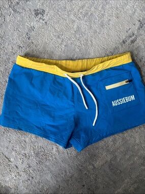 Aussiebum rugby Blue & Yellow Swim Shorts